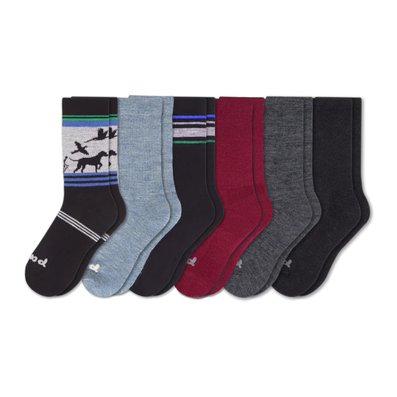 6 Pack - Men's Crew Pacas Socks