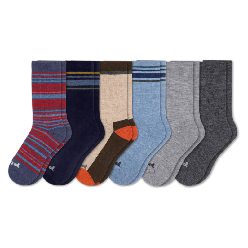6 Pack - Men's Crew Pacas Socks