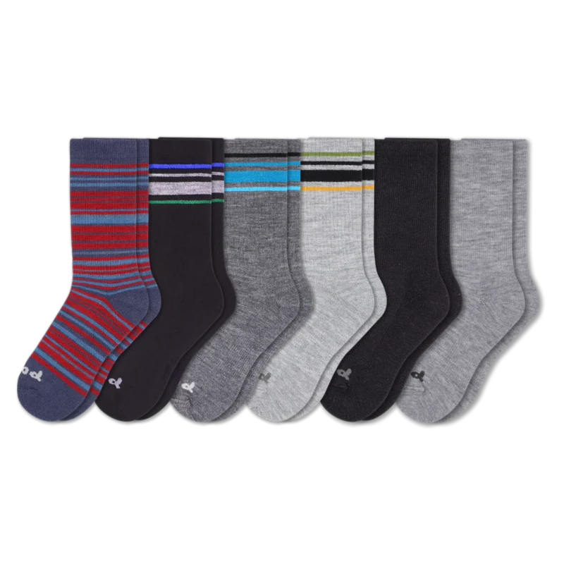 6 Pack - Men's Crew Pacas Socks