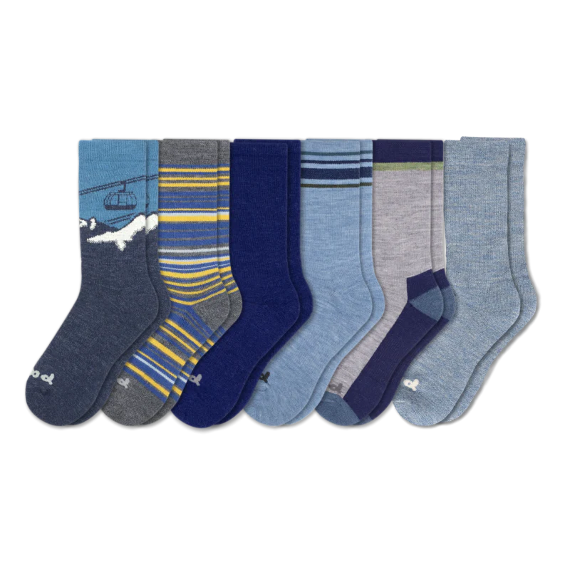 6 Pack - Men's Crew Pacas Socks
