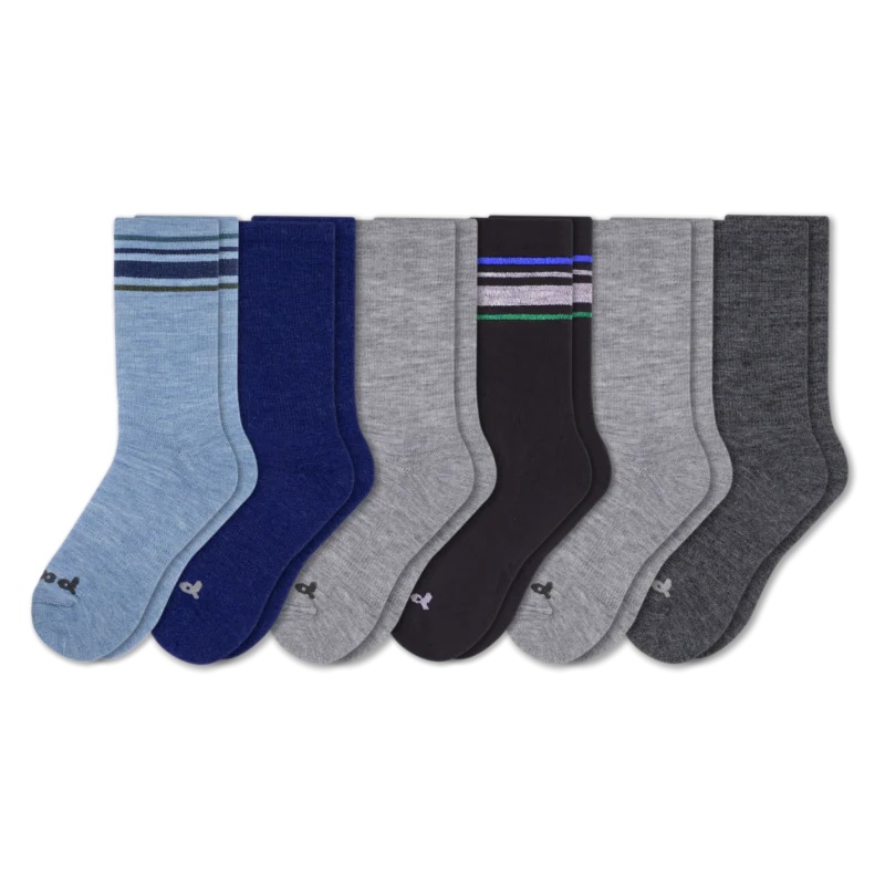 6 Pack - Men's Crew Pacas Socks