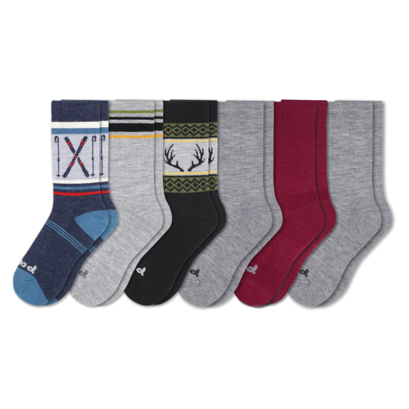 6 Pack - Men's Crew Pacas Socks
