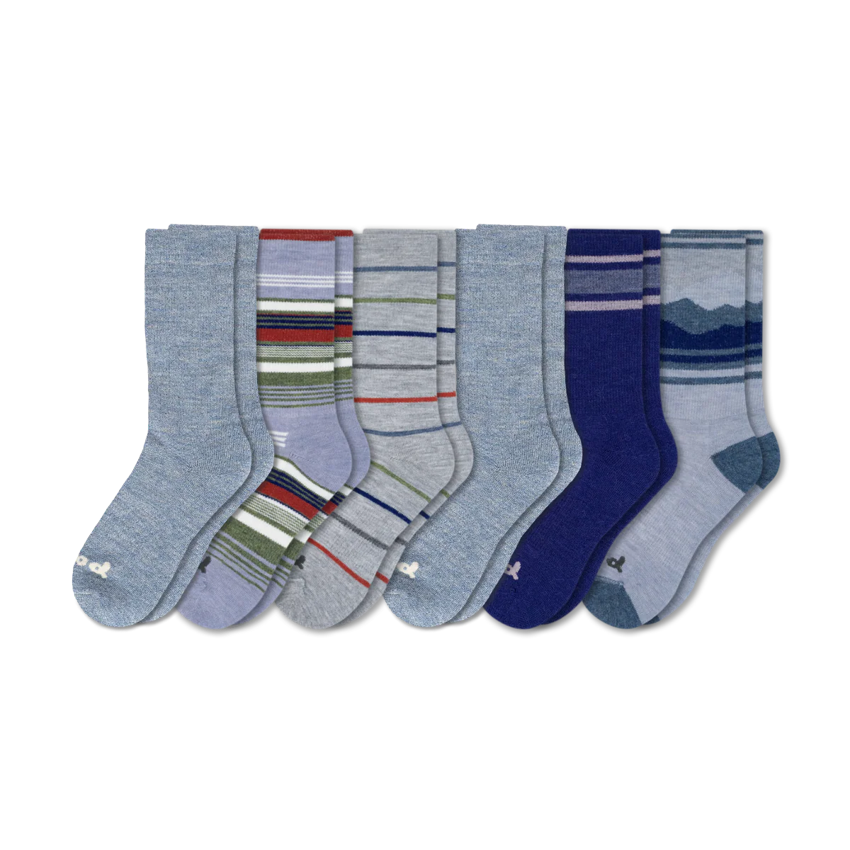 6 Pack - Men's Crew Pacas Socks
