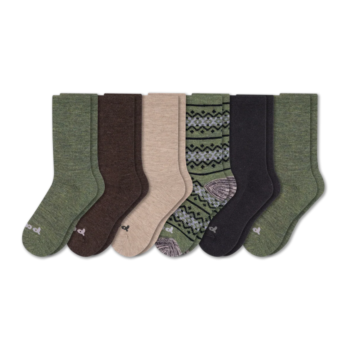 6 Pack - Men's Crew Pacas Socks