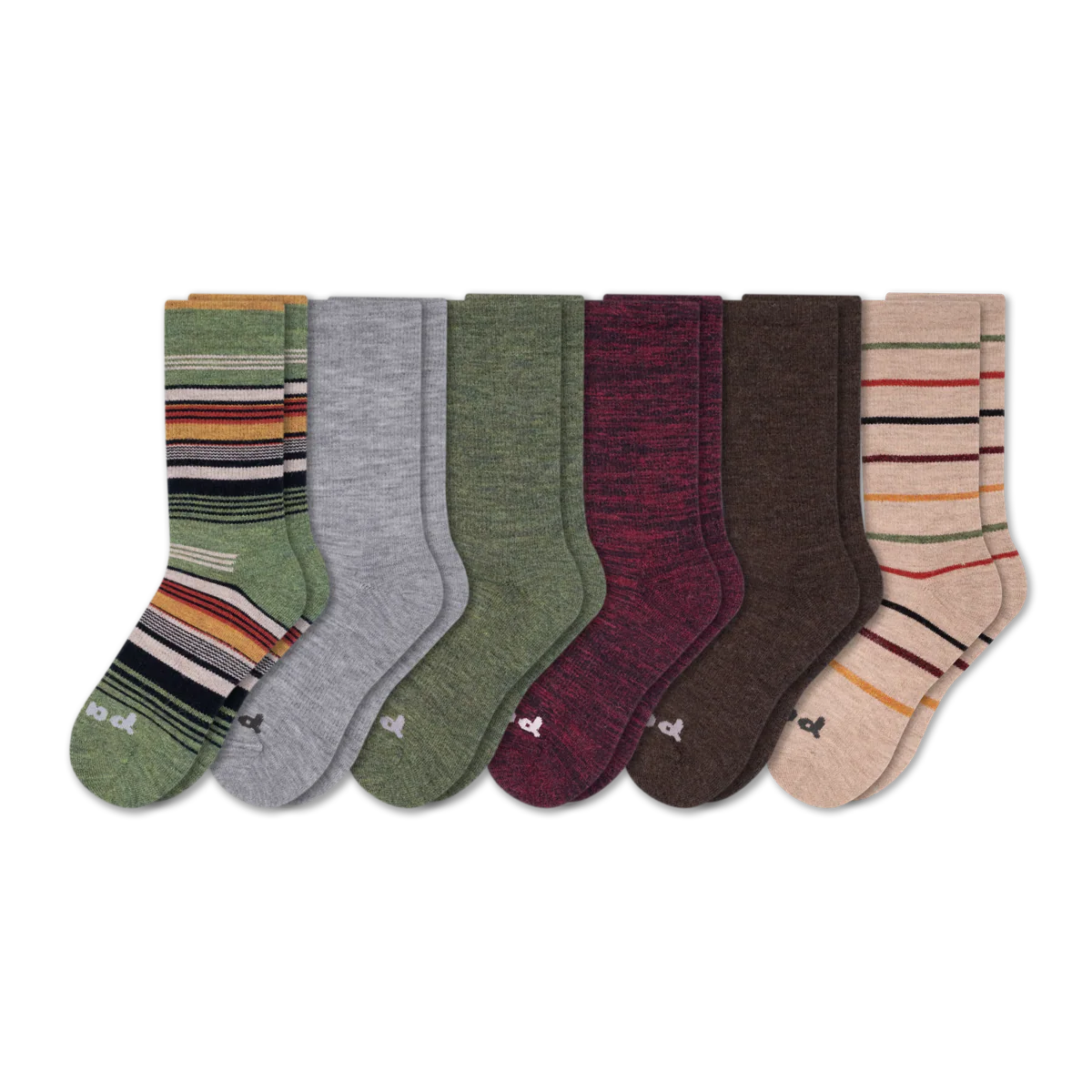 6 Pack - Men's Crew Pacas Socks