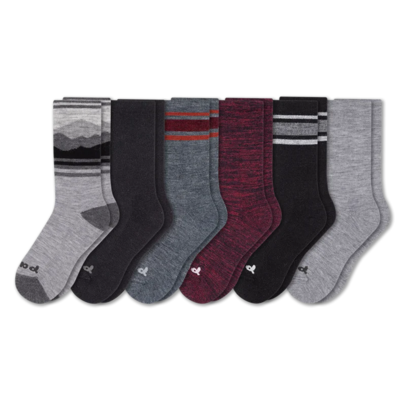 6 Pack - Men's Crew Pacas Socks