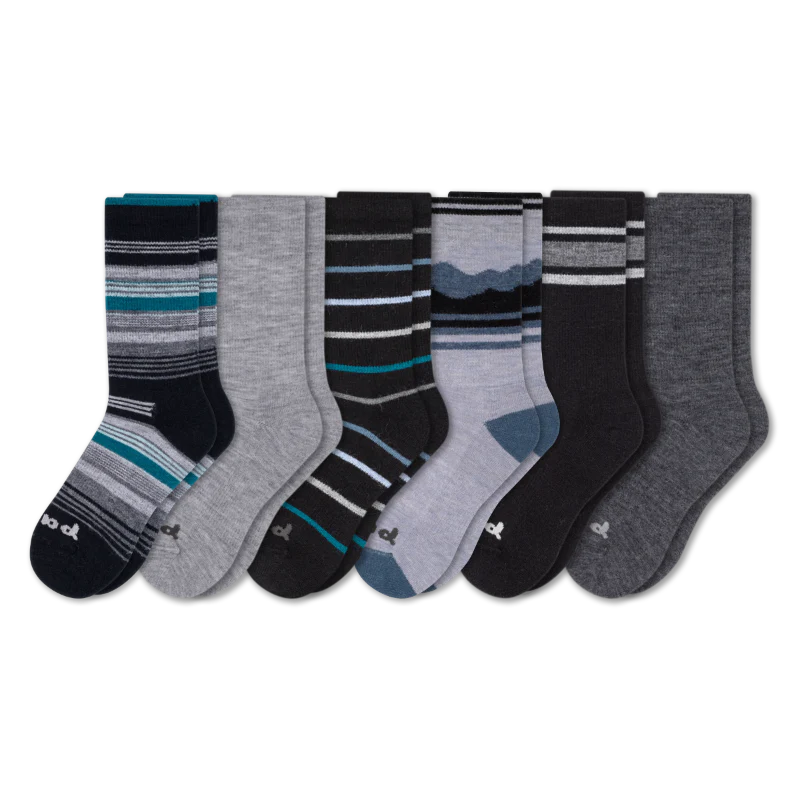 6 Pack - Men's Crew Pacas Socks
