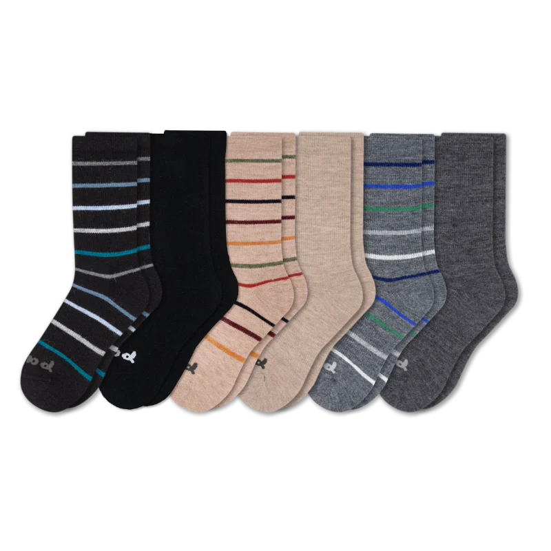 6 Pack - Men's Crew Pacas Socks