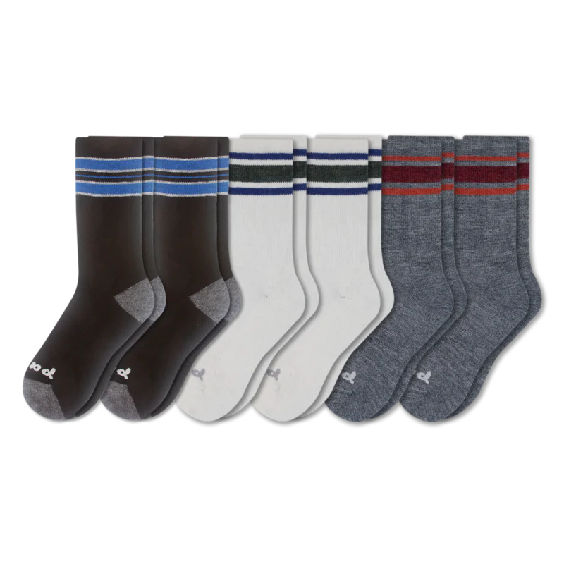 6 Pack - Men's Crew Pacas Socks