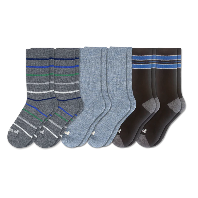 6 Pack - Men's Crew Pacas Socks