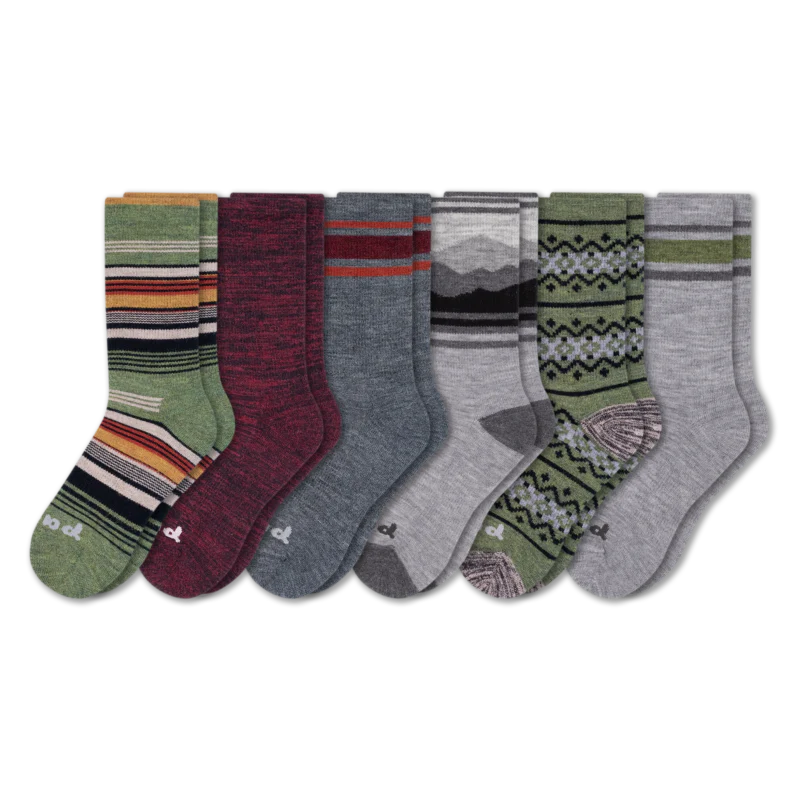 6 Pack - Men's Crew Pacas Socks