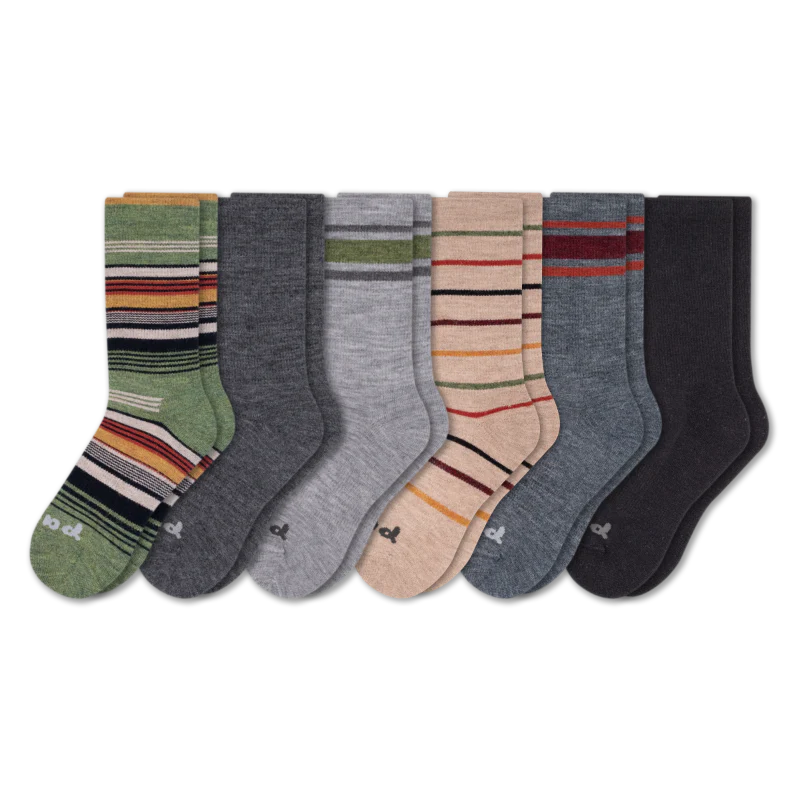 6 Pack - Men's Crew Pacas Socks