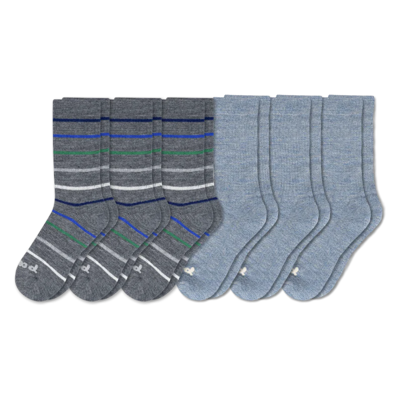 6 Pack - Men's Crew Pacas Socks