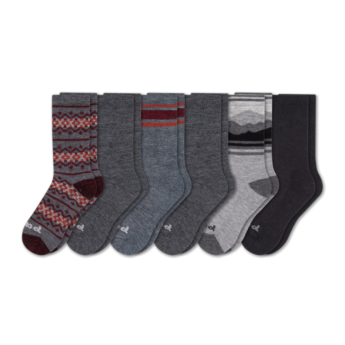 6 Pack - Men's Crew Pacas Socks