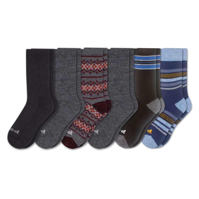 6 Pack - Men's Crew Pacas Socks