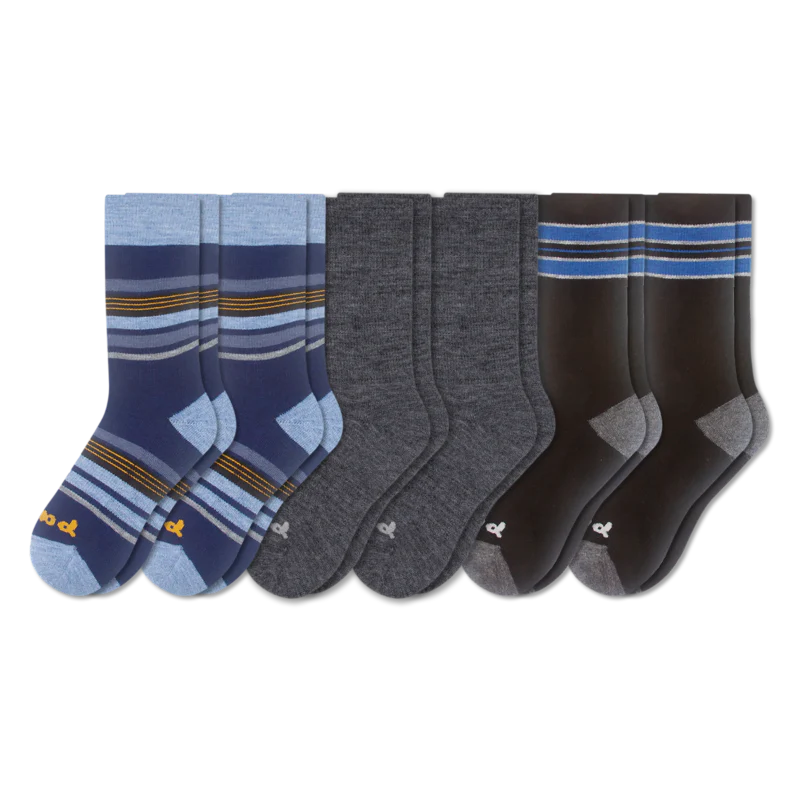 6 Pack - Men's Crew Pacas Socks