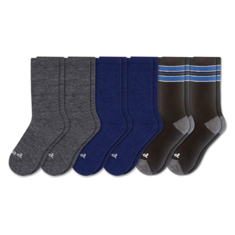 6 Pack - Men's Crew Pacas Socks