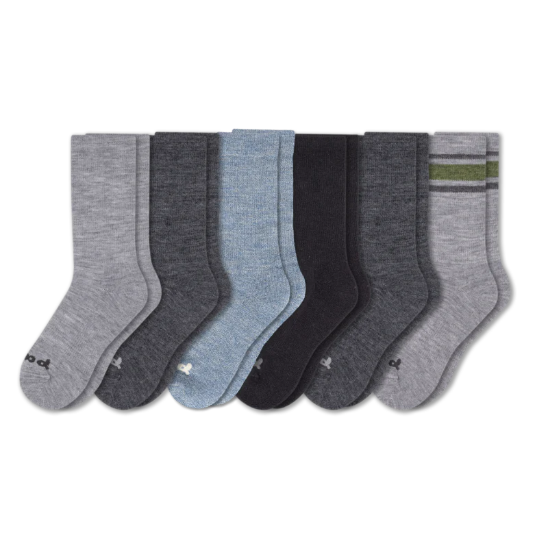 6 Pack - Men's Crew Pacas Socks