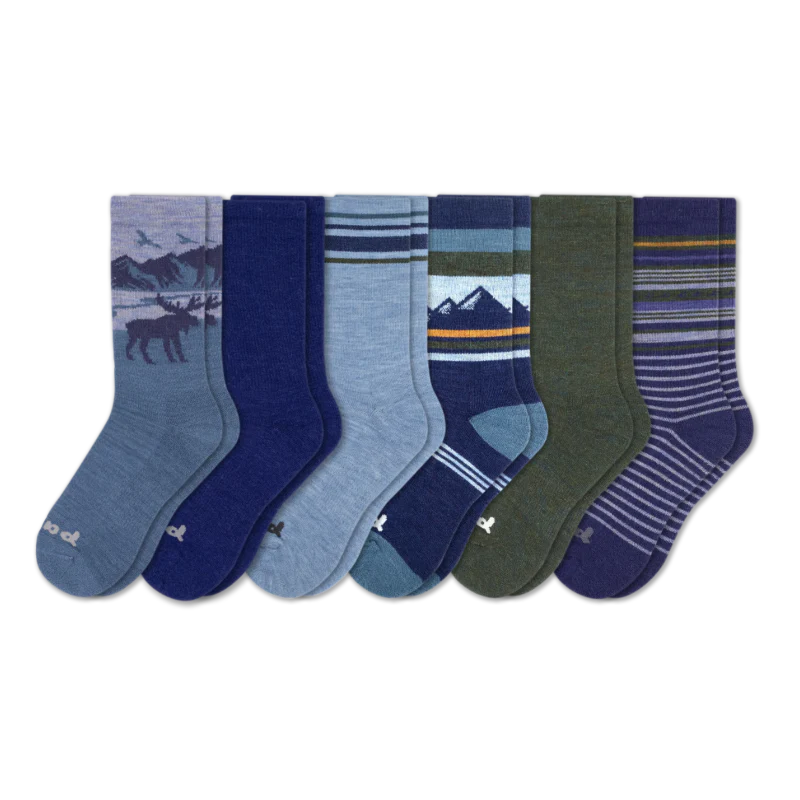 6 Pack - Men's Crew Pacas Socks