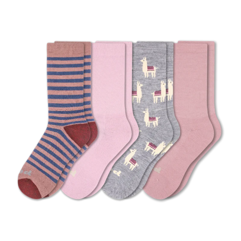 4 Pack - Women's Crew Pacas Socks 102 4 Pack - Women's Crew Pacas Socks