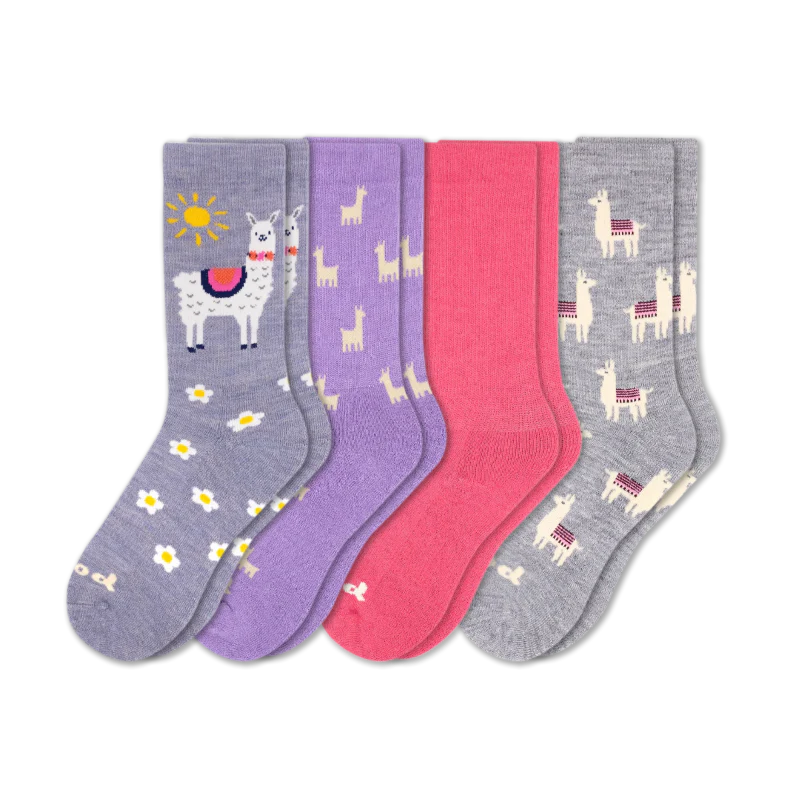 4 Pack - Women's Crew Pacas Socks 103 4 Pack - Women's Crew Pacas Socks
