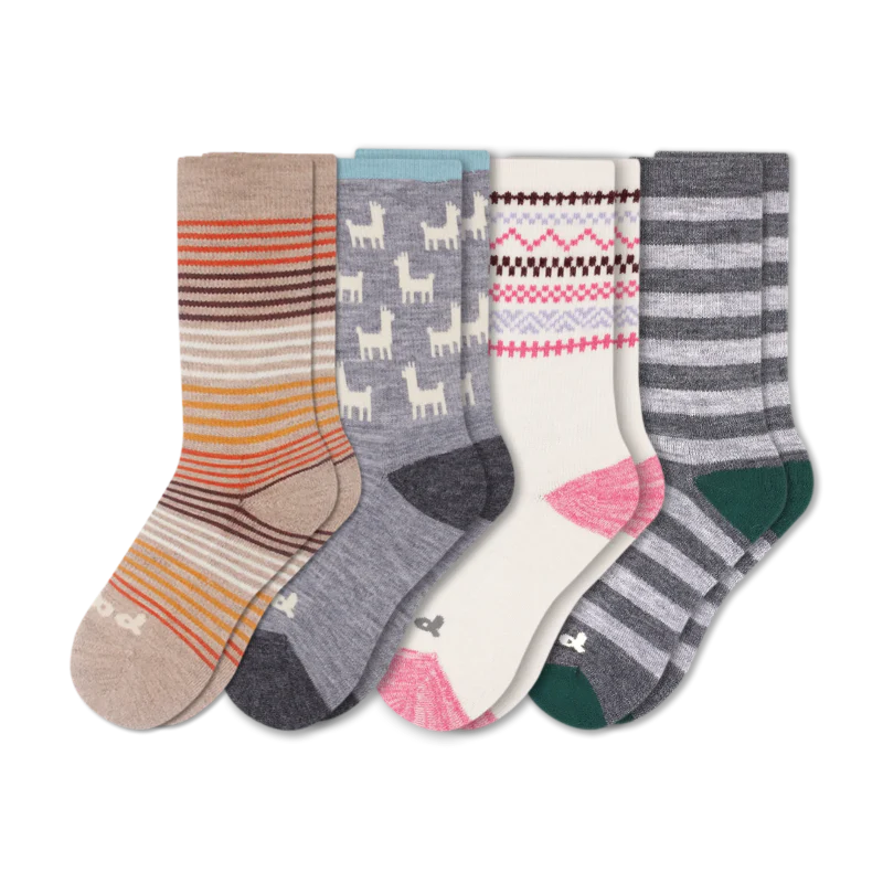 4 Pack - Women's Crew Pacas Socks 106 4 Pack - Women's Crew Pacas Socks