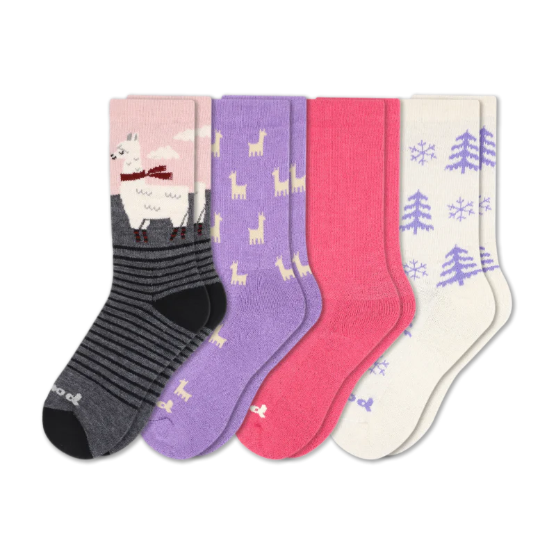 4 Pack - Women's Crew Pacas Socks 111 4 Pack - Women's Crew Pacas Socks