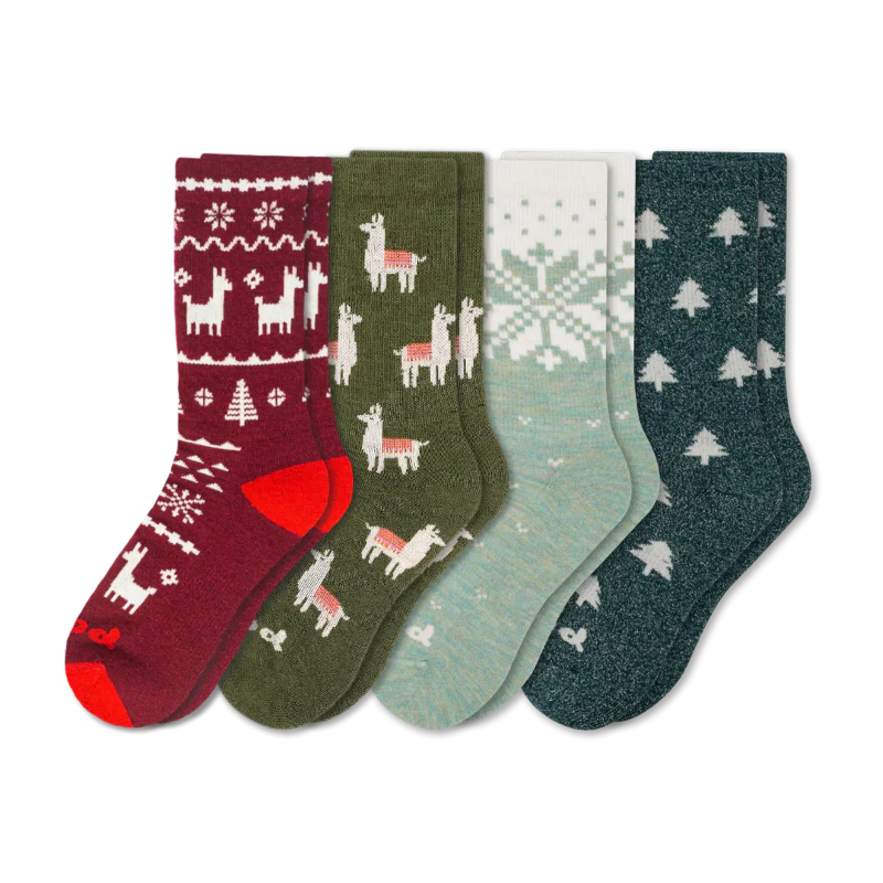 4 Pack - Women's Crew Pacas Socks 113 4 Pack - Women's Crew Pacas Socks