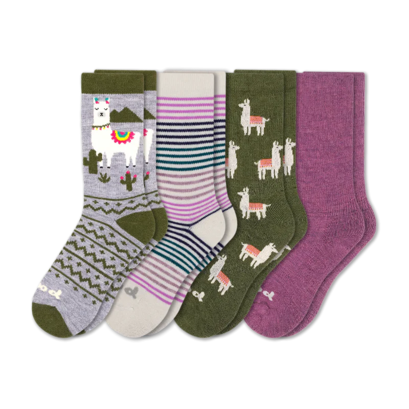 4 Pack - Women's Crew Pacas Socks 116 4 Pack - Women's Crew Pacas Socks