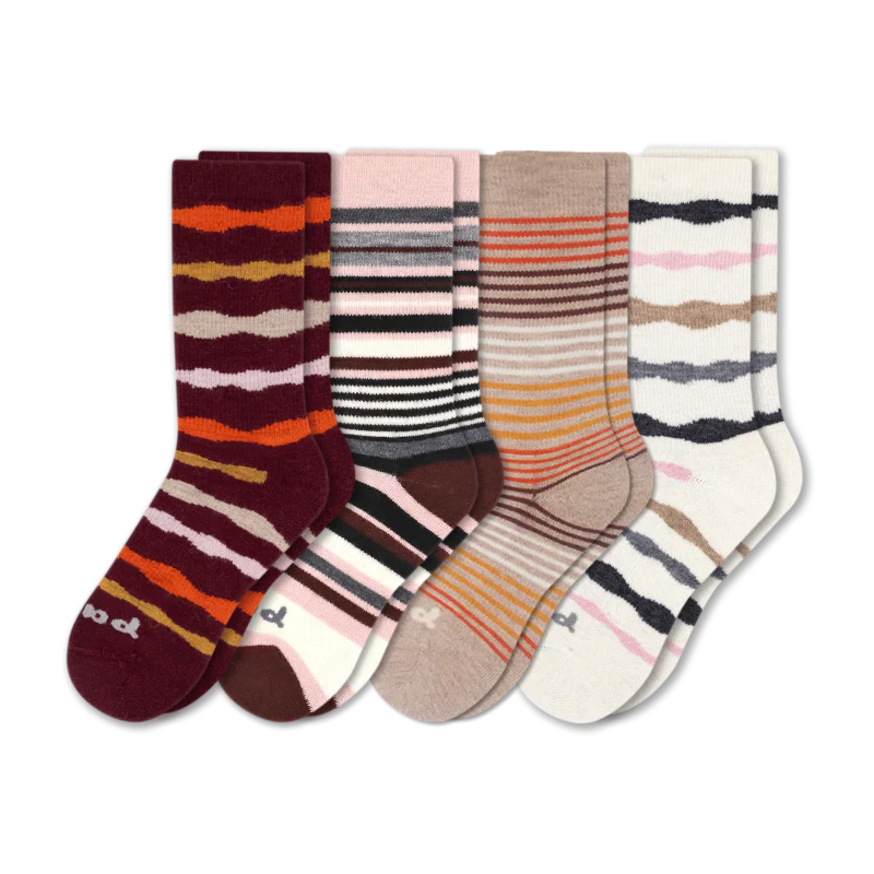 4 Pack - Women's Crew Pacas Socks 118 4 Pack - Women's Crew Pacas Socks