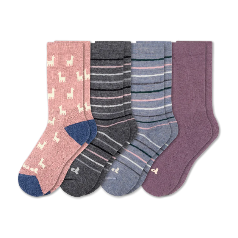 4 Pack - Women's Crew Pacas Socks 119 4 Pack - Women's Crew Pacas Socks
