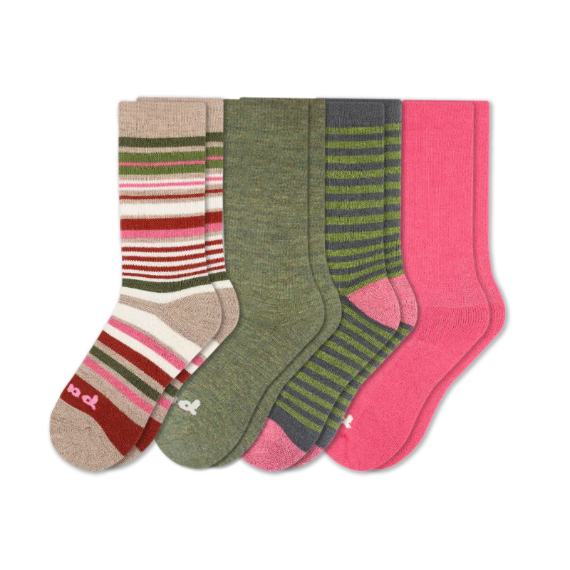 4 Pack - Women's Crew Pacas Socks 12 4 Pack - Women's Crew Pacas Socks