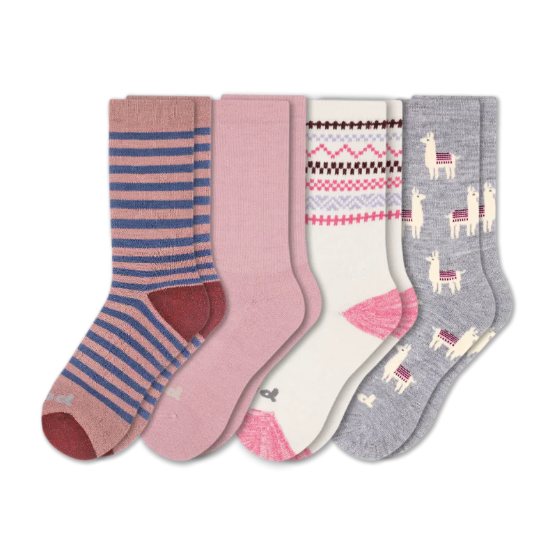 4 Pack - Women's Crew Pacas Socks 120 4 Pack - Women's Crew Pacas Socks