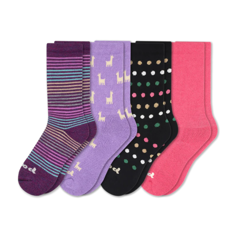 4 Pack - Women's Crew Pacas Socks 121 4 Pack - Women's Crew Pacas Socks