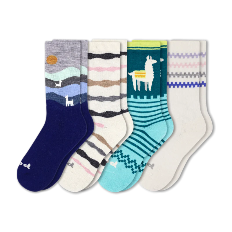 4 Pack - Women's Crew Pacas Socks 122 4 Pack - Women's Crew Pacas Socks