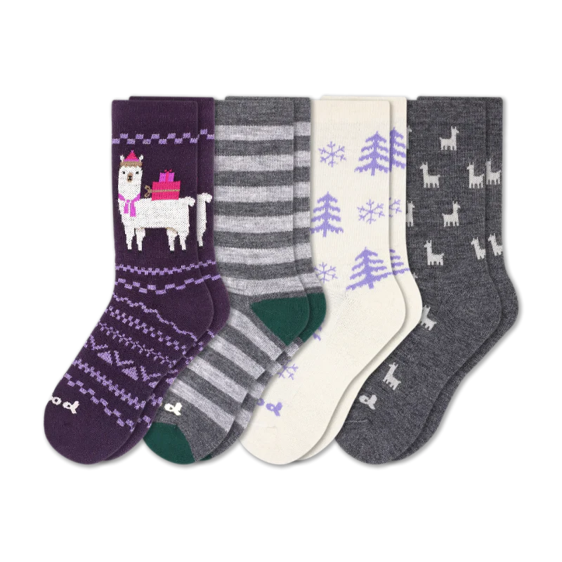 4 Pack - Women's Crew Pacas Socks 127 4 Pack - Women's Crew Pacas Socks