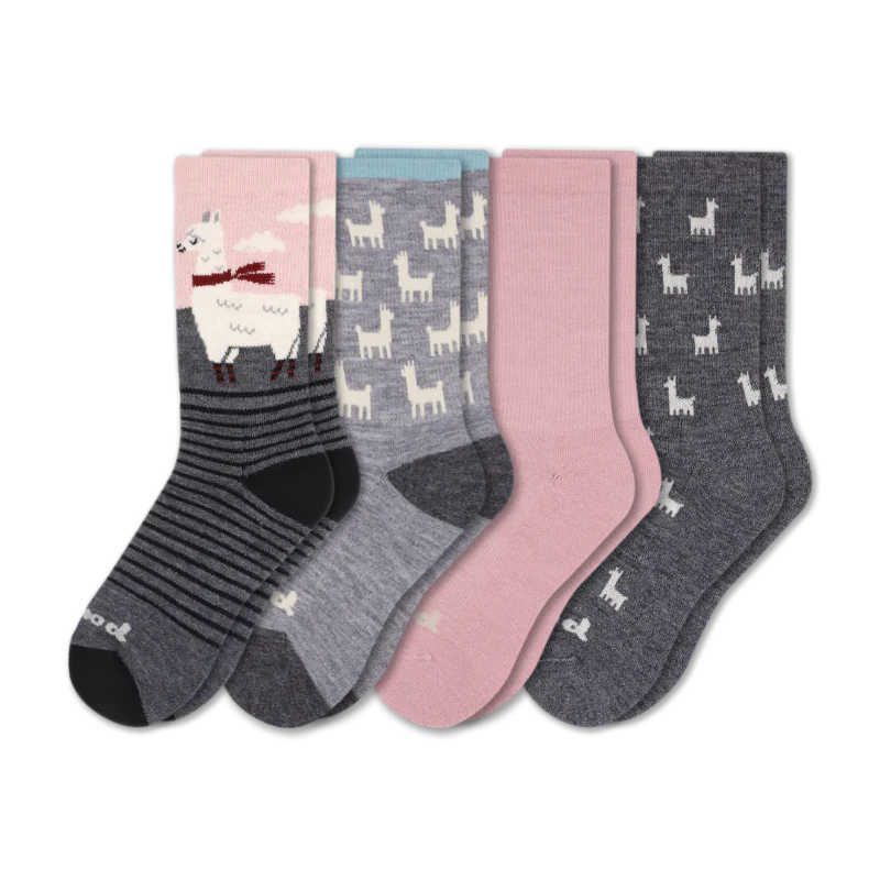 4 Pack - Women's Crew Pacas Socks 129 4 Pack - Women's Crew Pacas Socks