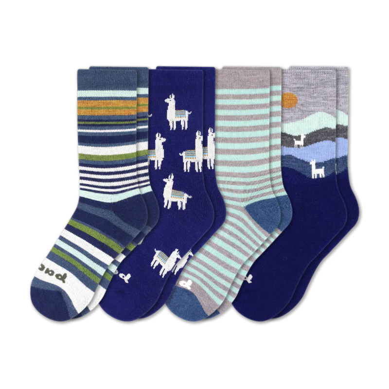 4 Pack - Women's Crew Pacas Socks 13 4 Pack - Women's Crew Pacas Socks