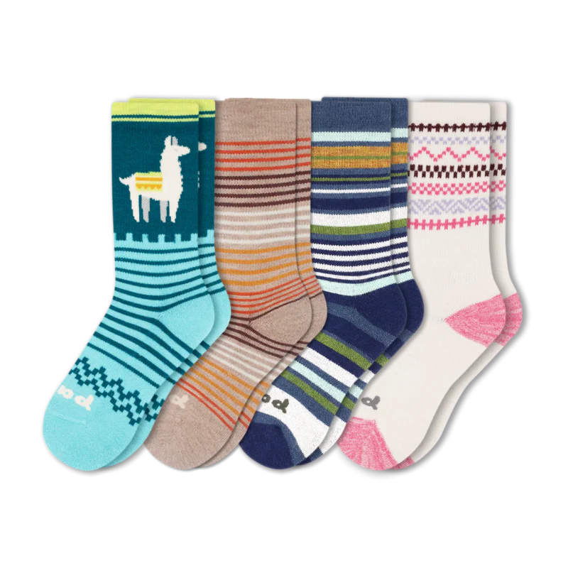 4 Pack - Women's Crew Pacas Socks 130 4 Pack - Women's Crew Pacas Socks