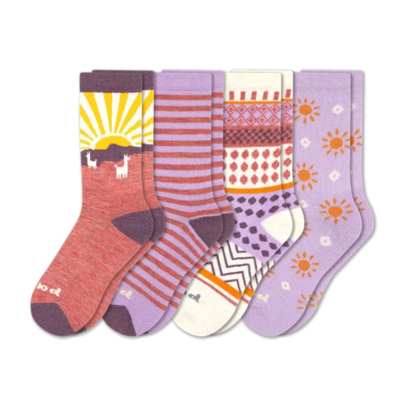 4 Pack - Women's Crew Pacas Socks 131 4 Pack - Women's Crew Pacas Socks