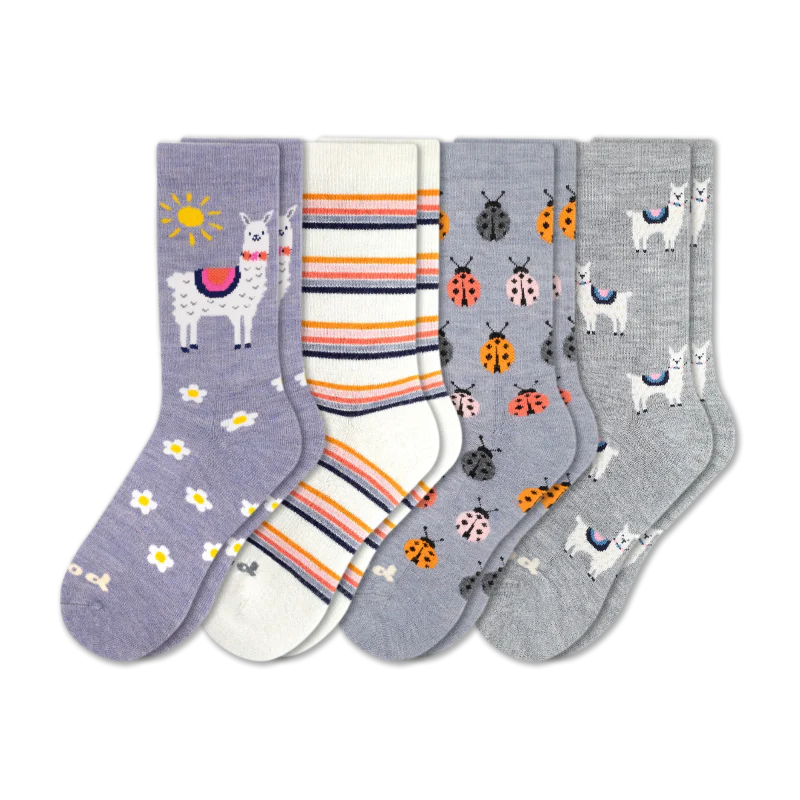 4 Pack - Women's Crew Pacas Socks 132 4 Pack - Women's Crew Pacas Socks