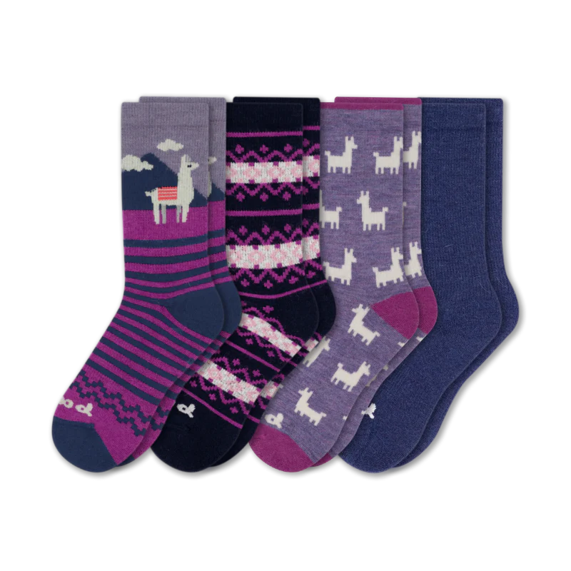4 Pack - Women's Crew Pacas Socks 134 4 Pack - Women's Crew Pacas Socks