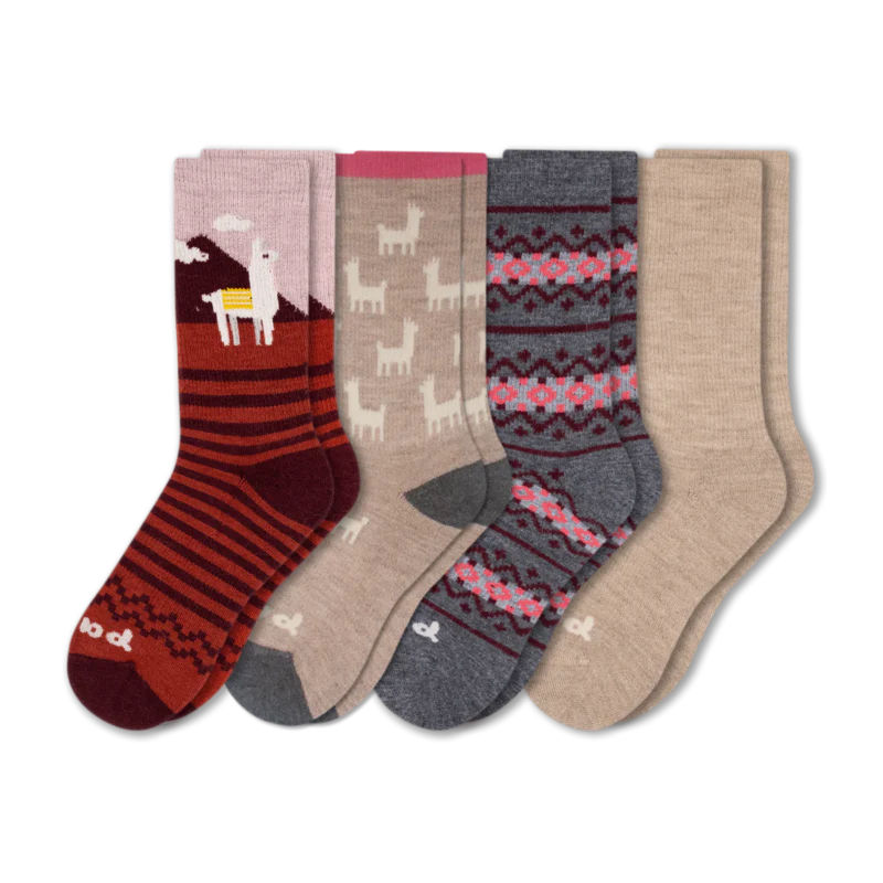 4 Pack - Women's Crew Pacas Socks 139 4 Pack - Women's Crew Pacas Socks