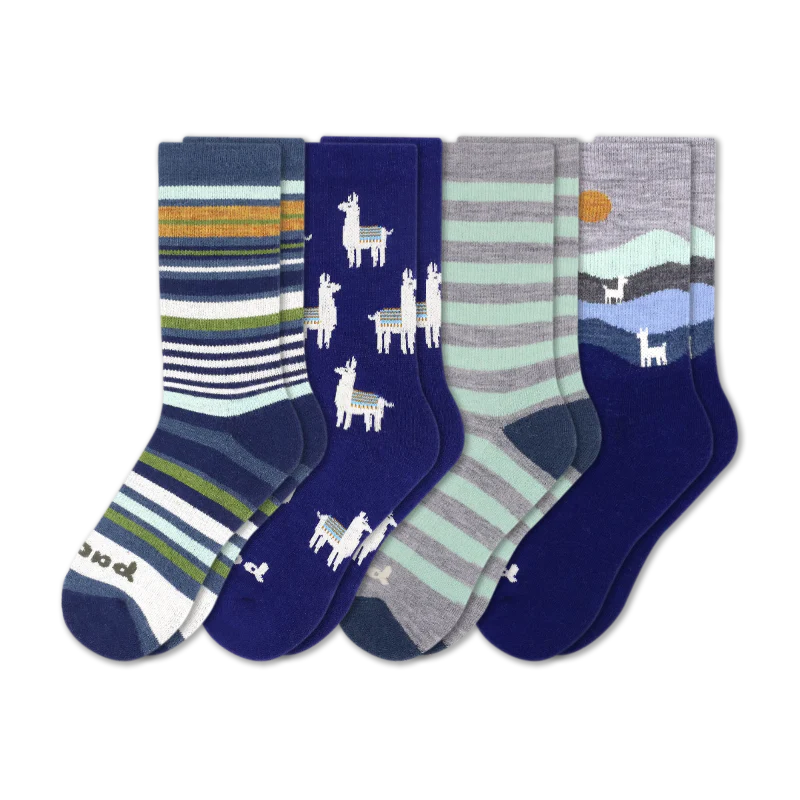 4 Pack - Women's Crew Pacas Socks 14 4 Pack - Women's Crew Pacas Socks