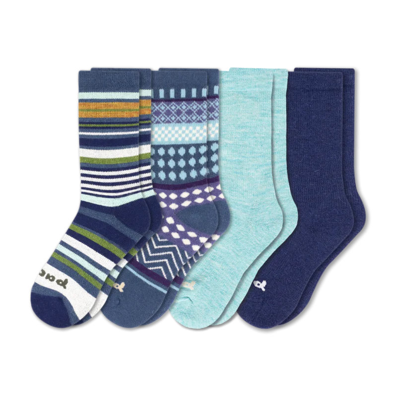 4 Pack - Women's Crew Pacas Socks 142 4 Pack - Women's Crew Pacas Socks