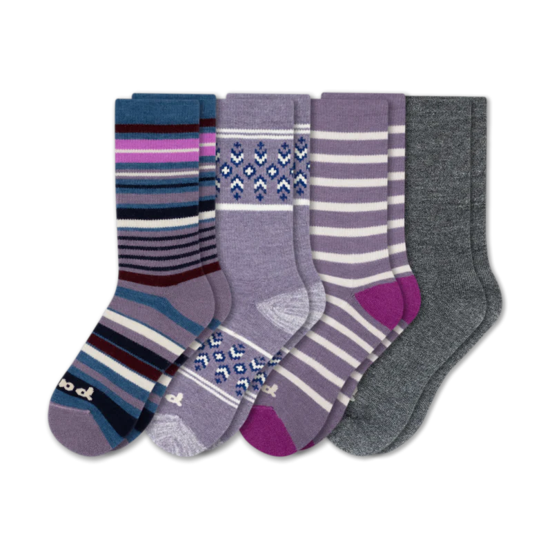 4 Pack - Women's Crew Pacas Socks 145 4 Pack - Women's Crew Pacas Socks