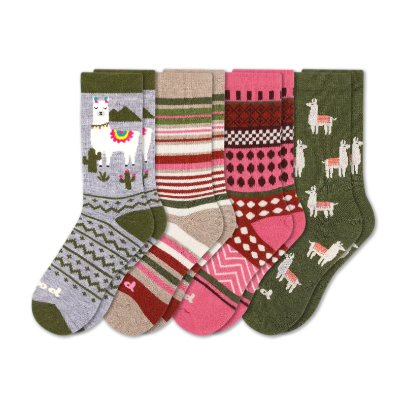 4 Pack - Women's Crew Pacas Socks 15 4 Pack - Women's Crew Pacas Socks