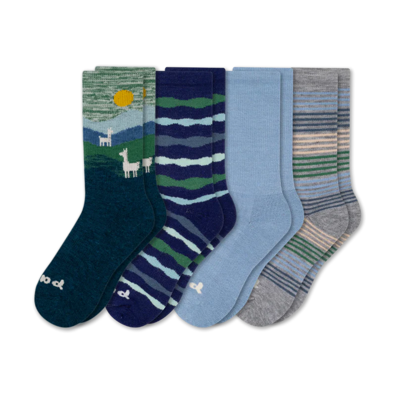 4 Pack - Women's Crew Pacas Socks 153 4 Pack - Women's Crew Pacas Socks