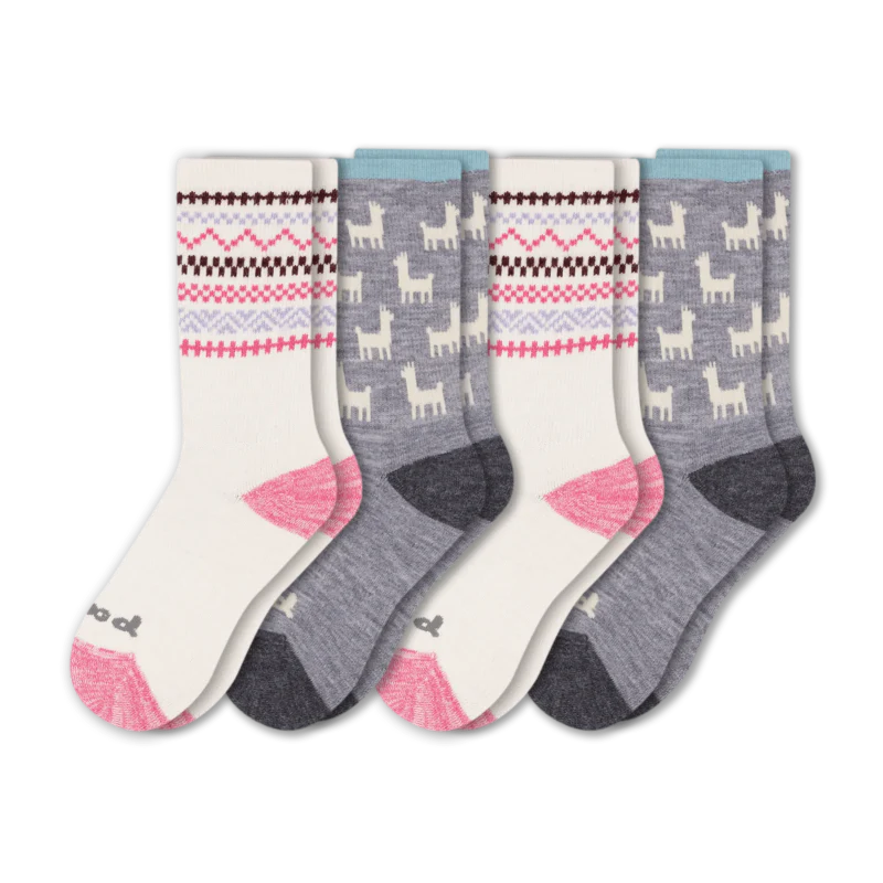4 Pack - Women's Crew Pacas Socks 156 4 Pack - Women's Crew Pacas Socks