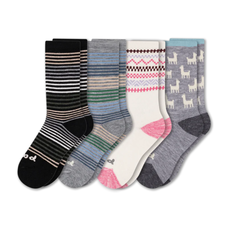 4 Pack - Women's Crew Pacas Socks 157 4 Pack - Women's Crew Pacas Socks
